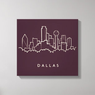 Dallas Texas Skyline Canvas Print