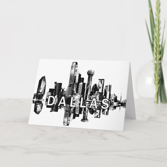 Dallas, Texas skyline Card (Front)
