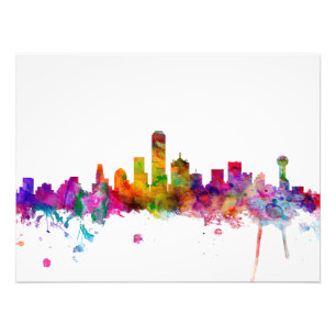 Dallas Texas Skyline Photo Print