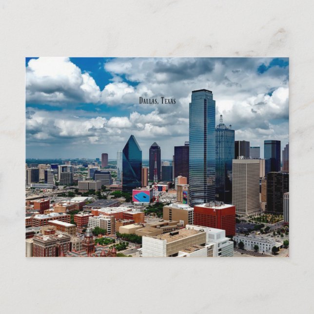 Dallas, Texas skyline Postcard (Front)