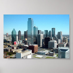 Dallas Texas Skyline Poster
