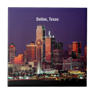 Dallas, Texas Skyline Tile