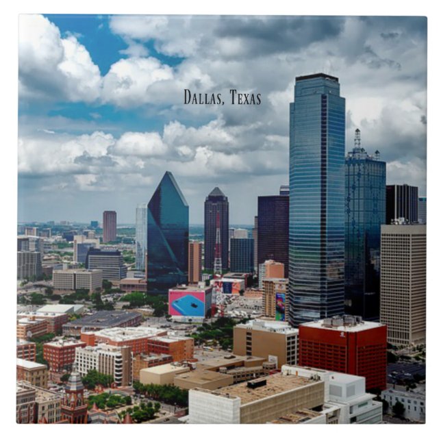 Dallas, Texas skyline Tile (Front)