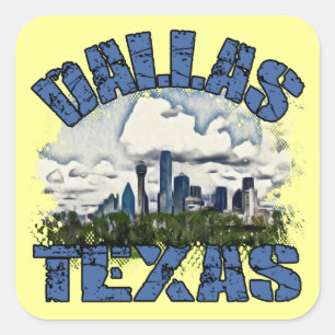 Dallas, Texas Square Sticker