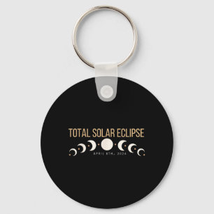 Dallas Texas Total Solar Eclipse 2024 April 8 Keychain