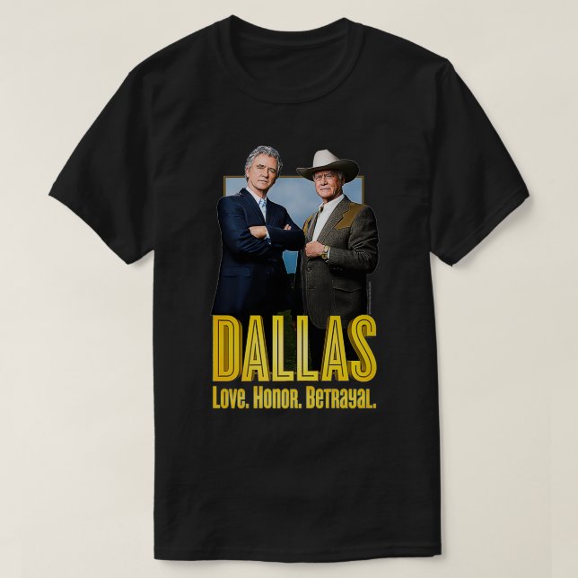 Dallas TV Series Big Two Premium  T-Shirt (Design Front)