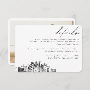 Dallas Wedding Hotel Room Block Details Enclosure Card