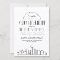 Dallas Wedding | Modern Deco Skyline