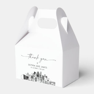 Dallas Wedding Personalized Favour Box