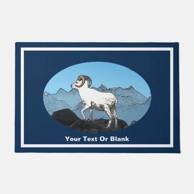 Dall's Sheep Doormat (Front)