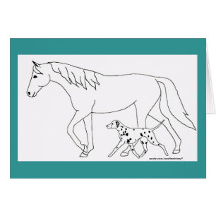 Dalmate et cheval