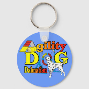 Dalmatian Agility Gifts Keychain