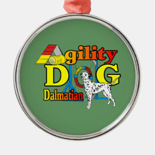 Dalmatian_Agility Metal Ornament