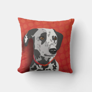 Dalmatian "Augie" Throw Pillow