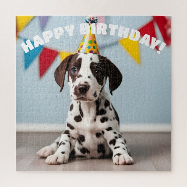 Dalmatian Birthday Party Jigsaw Puzzle (Vertical)