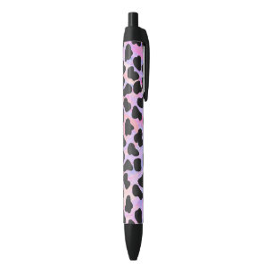 Dalmatian Black and Pink Print Black Ink Pen