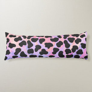 Dalmatian Black and Pink Print Body Pillow