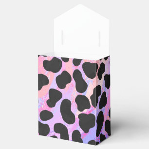 Dalmatian Black and Pink Print Favor Box