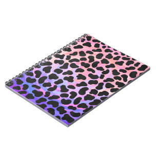 Dalmatian Black and Pink Print Notebook