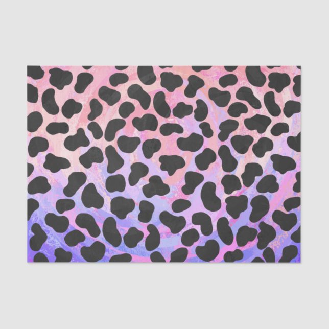 Dalmatian Black and Pink Print Tissue Paper (Front)