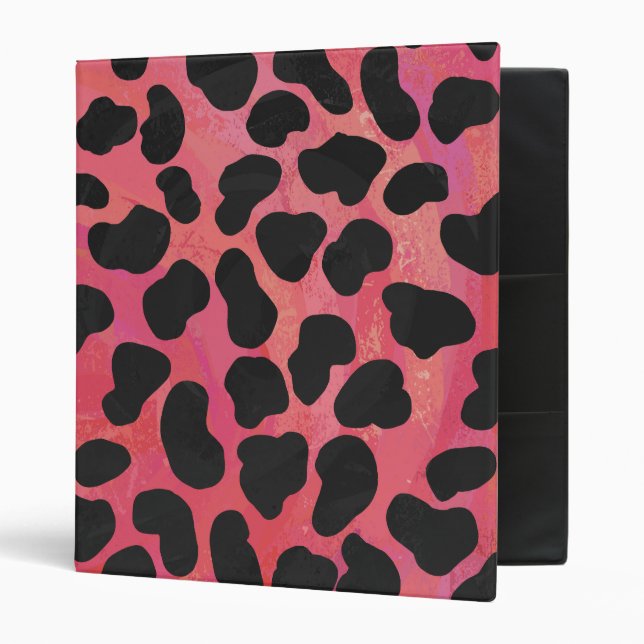 Dalmatian Black and Red Print Binder (Front/Inside)