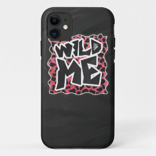 Dalmatian Black and Red with Wild Me iPhone 11 Case