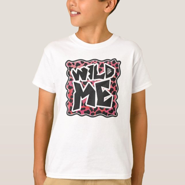 Dalmatian Black and Red with Wild Me T-Shirt (Front)
