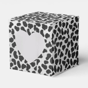 Dalmatian Black and White Print Favor Box
