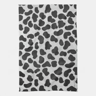 Dalmatian Black and White Print Kitchen Towel