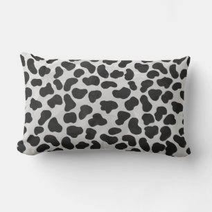 Dalmatian Black and White Print Lumbar Pillow
