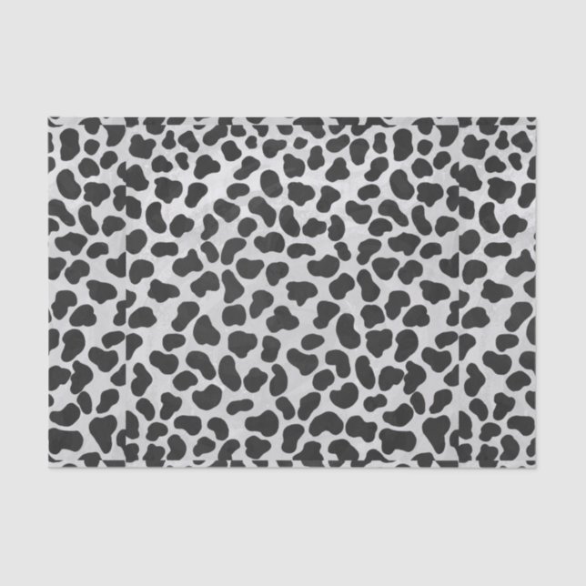 Dalmatian Black and White Print Tissue Paper (Front)