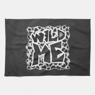 Dalmatian Black and White with Wild Me Kitchen Towel