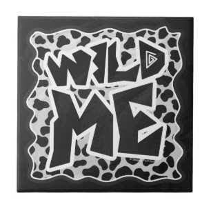 Dalmatian Black and White with Wild Me Tile