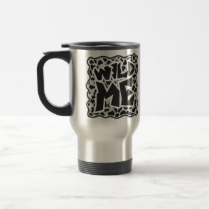 Dalmatian Black and White with Wild Me Travel Mug