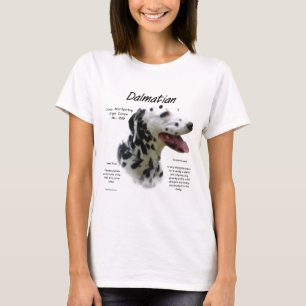 Dalmatian (blk) History Design T-Shirt