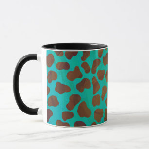 Dalmatian Brown and Teal Print Mug