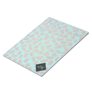 Dalmatian Brown and Teal Print Notepad