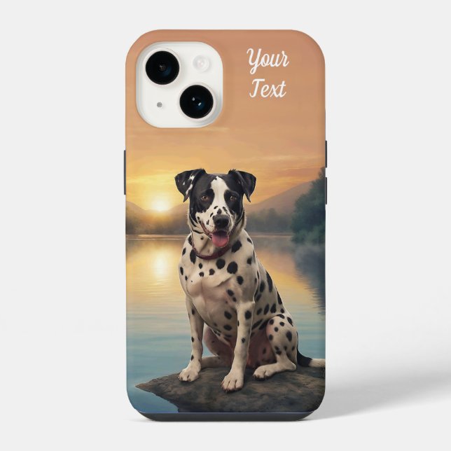 Dalmatian by Lake iPhone Case (Back)