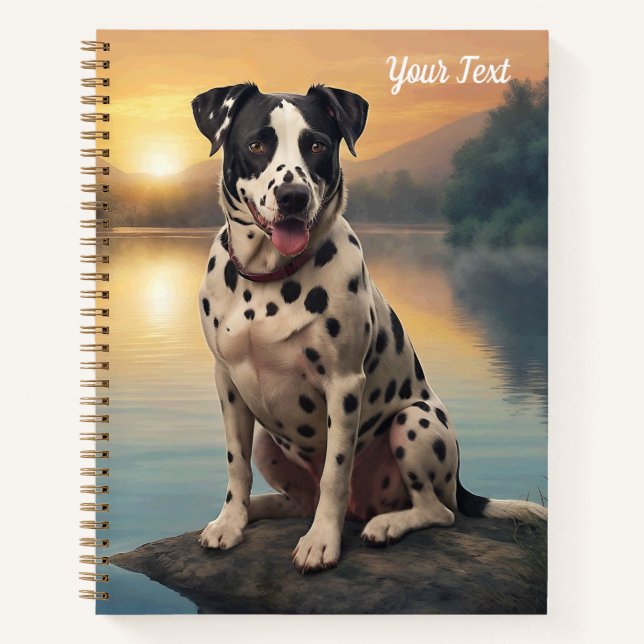 Dalmatian by Lake Notebook (Front)