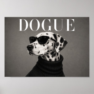 Dalmatian Chic Fashion Dog Art Print