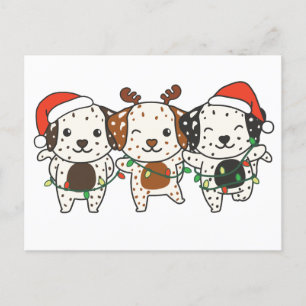 Dalmatian Christmas Christmas Animals Cute Dogs Holiday Postcard