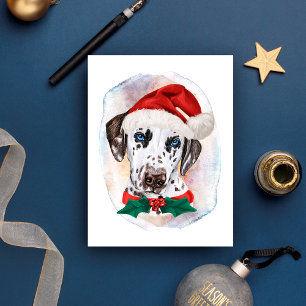 Dalmatian Christmas Gifts For Dogs Lovers Holiday Postcard