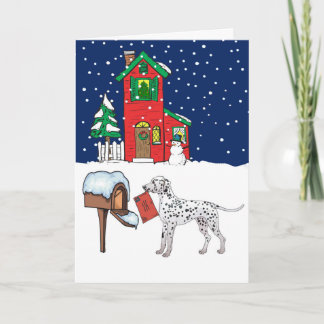 Dalmatian Christmas Holiday Card