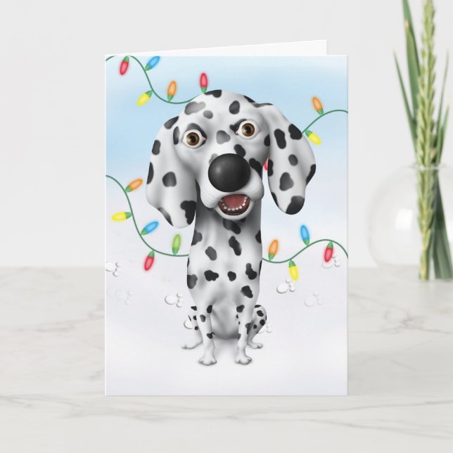 Dalmatian Christmas Holiday Card (Front)