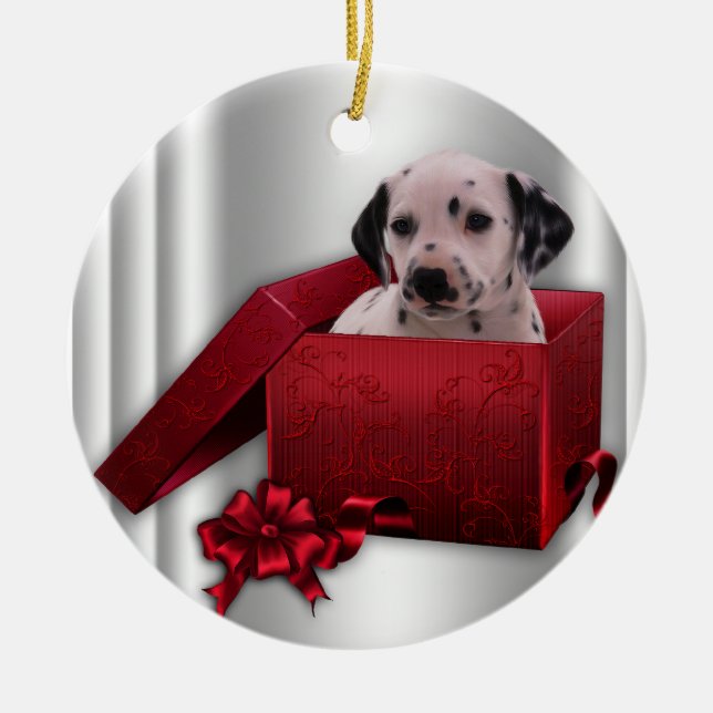 Dalmatian Christmas Tree Ornament (Front)