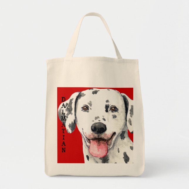 Dalmatian Color Block Tote Bag (Front)