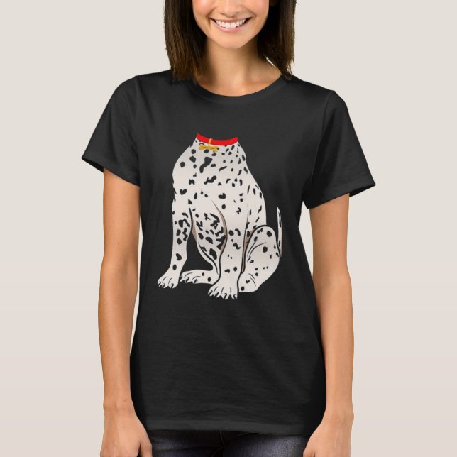 Dalmatian Costume Halloween Dog Print Men Women Ki T-Shirt (Front)