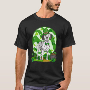 Dalmatian Cute Leprechaun Dog St Patricks Day T-Shirt