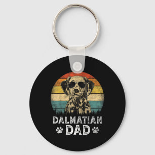 Dalmatian Dad Dog Lovers Father's Day Tee Keychain