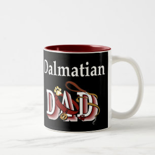 Dalmatian Dad Gifts Two-Tone Coffee Mug